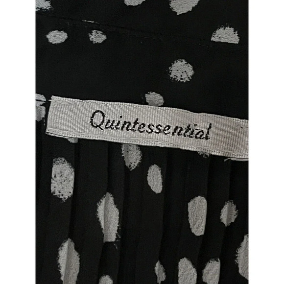 Quintessential Women's Mini Shirt Dress retro pinup rockabilly Polka Dot - Picture 8 of 9
